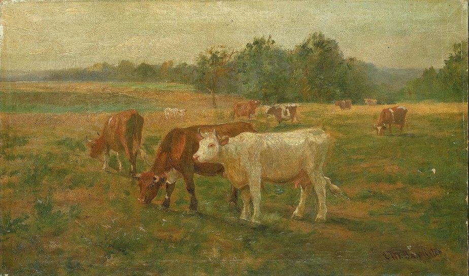 Edward Mitchell Bannister Cows